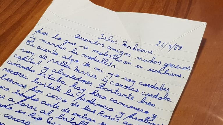 La carta de puño y letra de Rubén. Foto: Sebastián Pfaffen / ElDoce.tv.