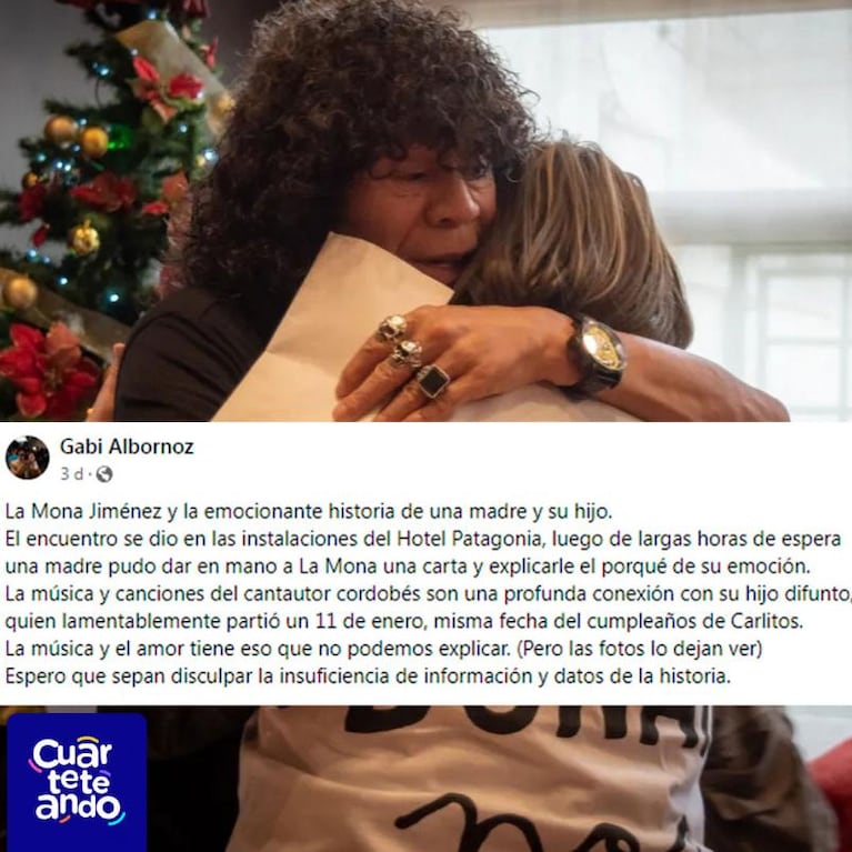 La carta de una seguidora que hizo llorar de emocin a La Mona Jimnez