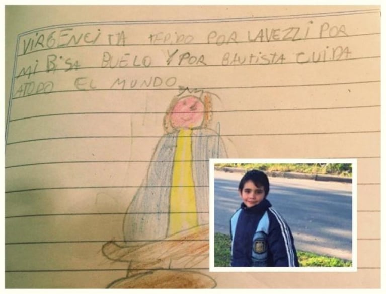 La carta del Pocho Lavezzi al nene que rezó por él
