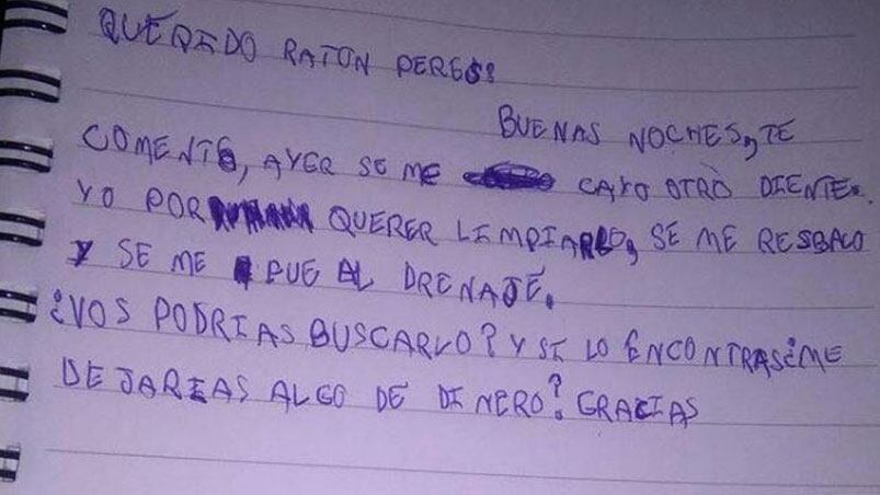 La carta fue publicada por una mujer mexicana.