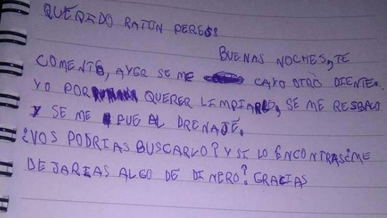 La carta fue publicada por una mujer mexicana.