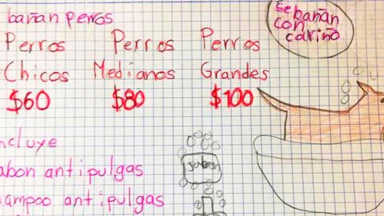 La carta que escribió Jonathan para llamar a los clientes.