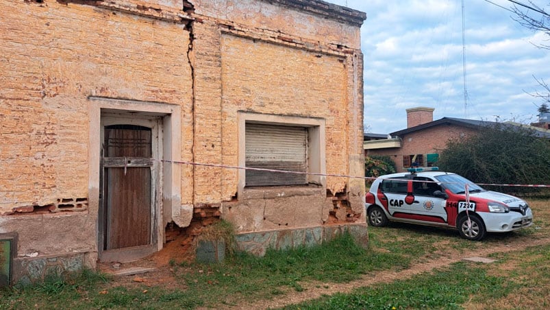 La casa abandonada donde encontraron el cuerpo de Joaquín. Foto: Juan Pablo Lavisse / ElDoce.tv