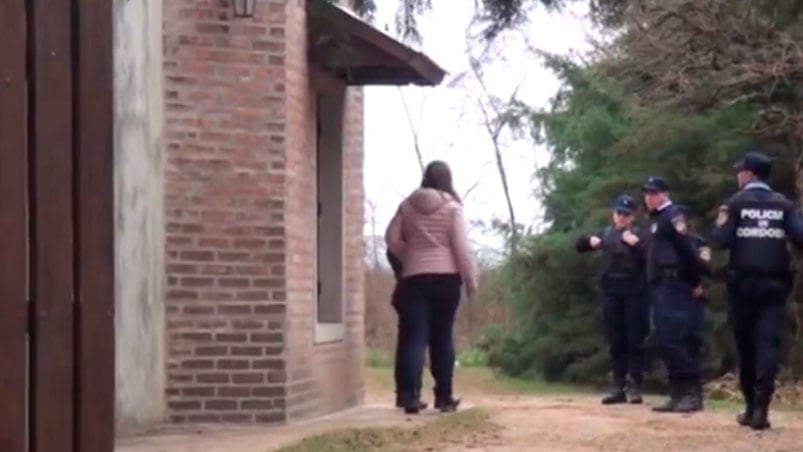 La casa de Corral de Bustos donde ocurrió la tragedia. 