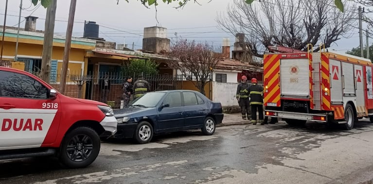 La casa donde hallaron al hombre muerto tras el incendio.