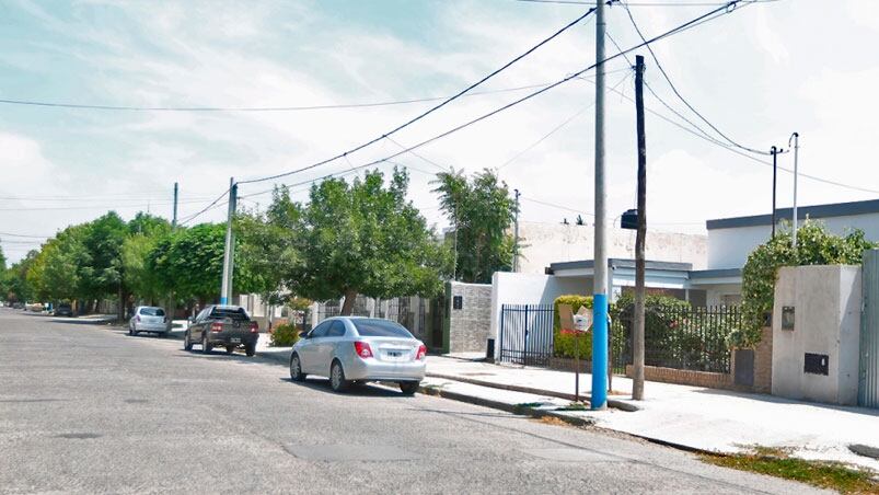 La casa donde murió el nene de 13 años. Foto: RíoNegro.