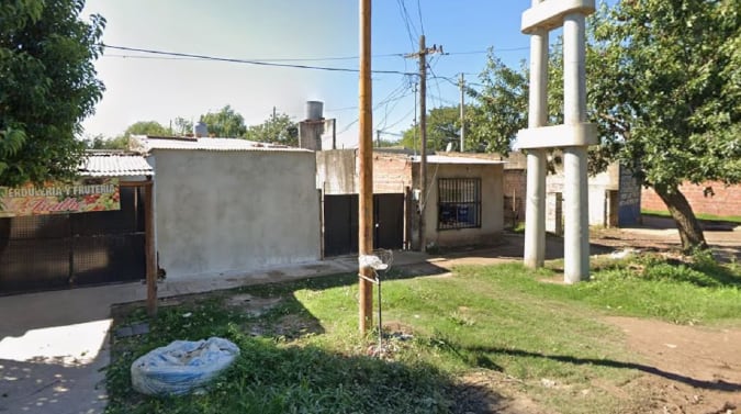 La casa donde ocurrió el femicidio en Santa Fe.