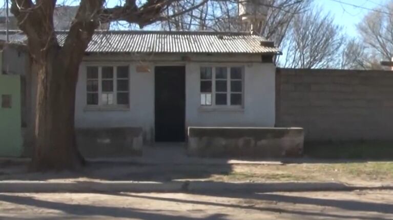 La casa donde ocurrió el filicidio en barrio Obrero de Río Cuarto.