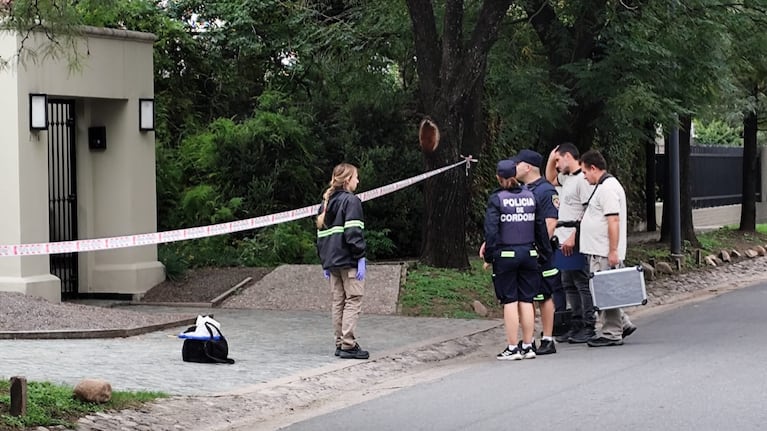 La casa donde se produjo el asesinato del suboficial de la Policía.