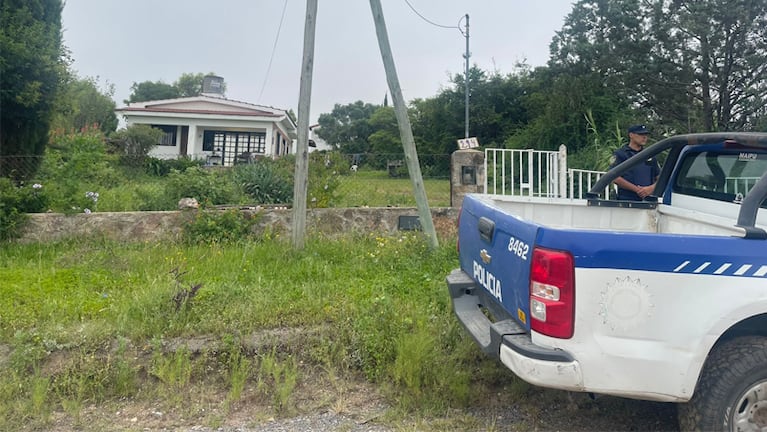 La casa en Tanti donde ocurrió el ataque.