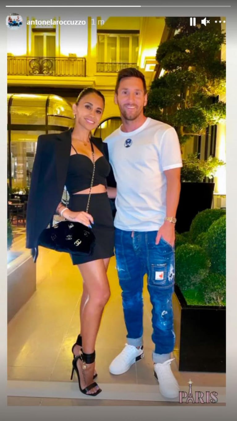 La cena romántica de Lionel Messi y Antonela Roccuzzo en París