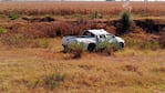 La Chevrolet S-10 quedó destruida sobre la banquina. 