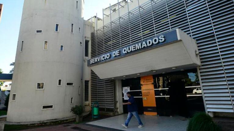 La chica se quemó varias partes del cuerpo.