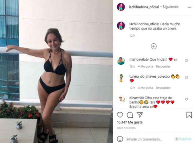 La Chilindrina subió una foto en bikini, recibió más de 16 mil "me gusta" y la eliminó