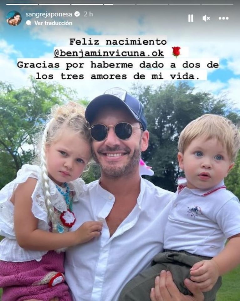 La China Suárez le dedicó un posteo Vicuña por su cumpleaños: “Amores de mi vida”