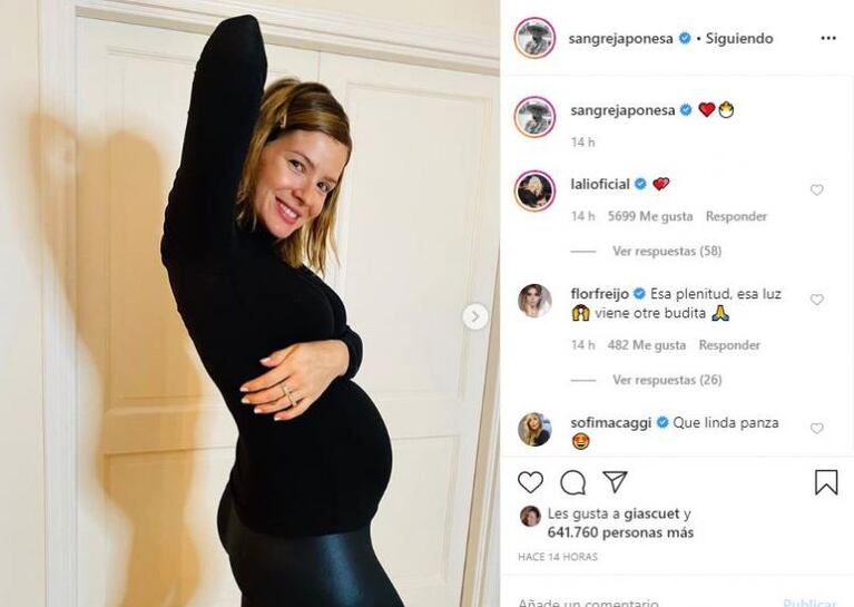 La China Suárez mostró su embarazo con una sesión de fotos