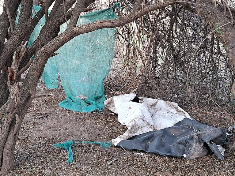 La "choza", señalada como el lugar donde ocurrieron los abusos.