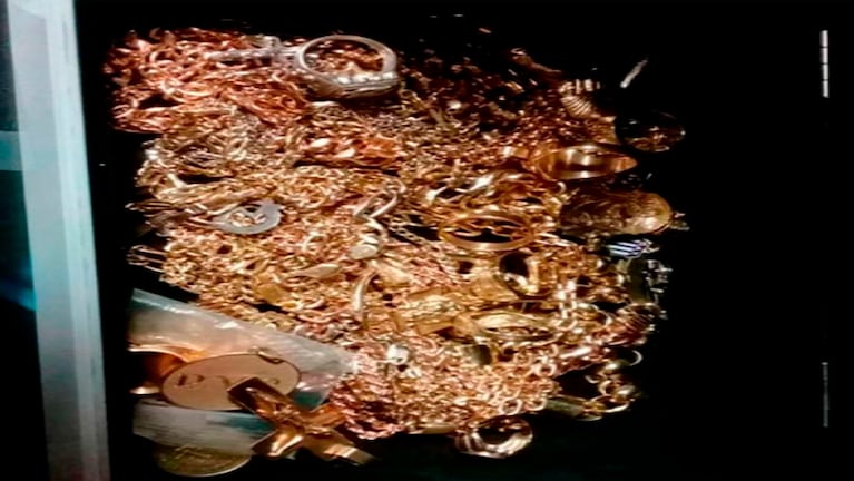 La cifra en oro fue incautada del domicilio de Mauricio Saillén.