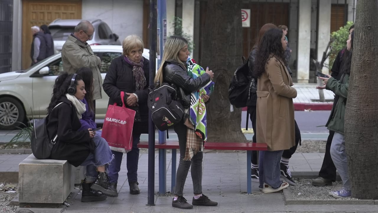 La ciudad amaneció helada. Foto: Lucio Casalla/El Doce.