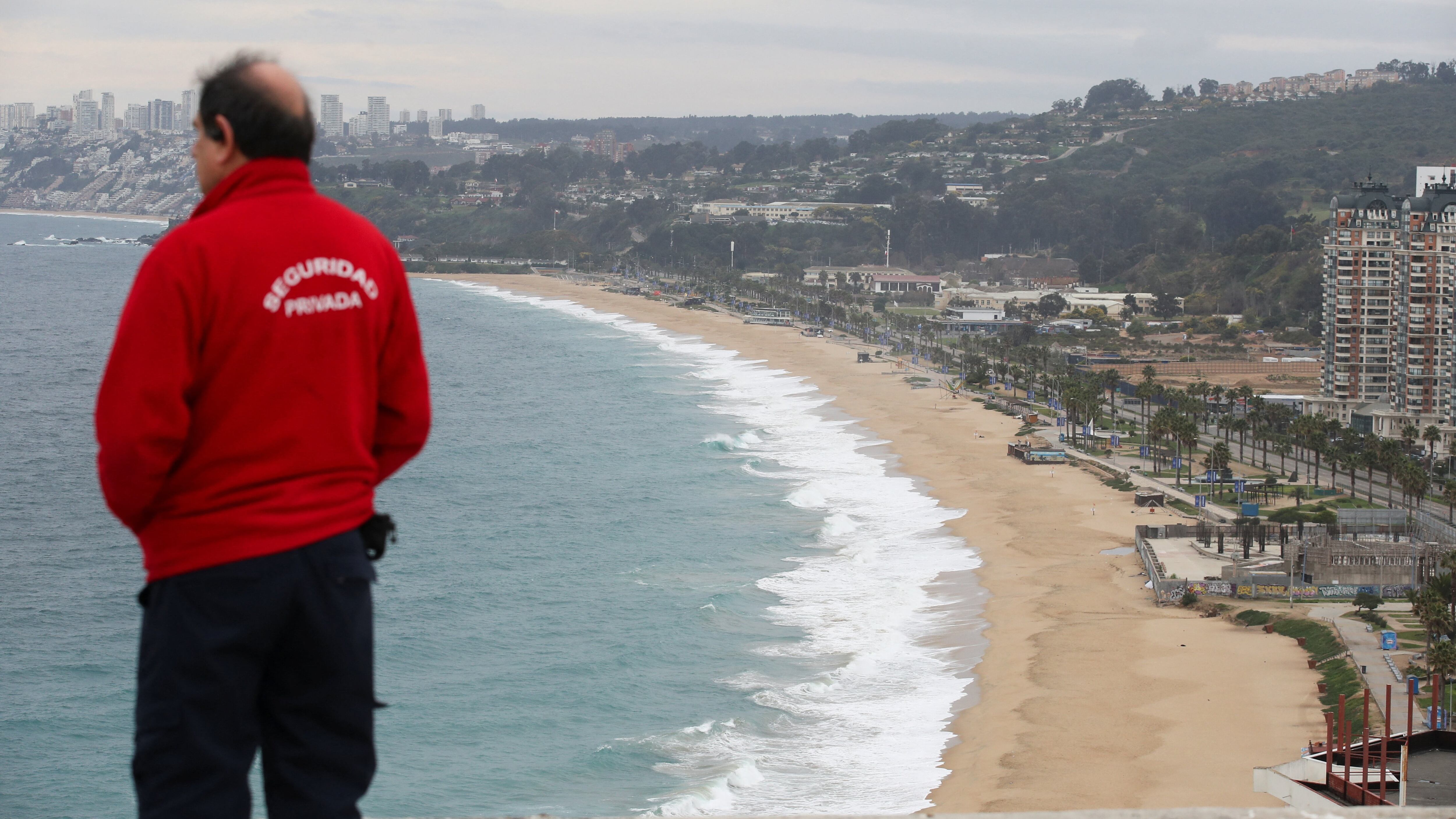 La ciudad chilena de Viña del Mar, en alerta por el tsunami generado por el terremoto en Kamchatka, Rusia. REUTERS/Rodrigo Garrido