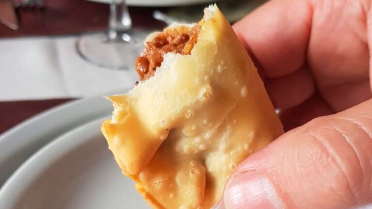 La clásica empanada, la entrada de este viernes.