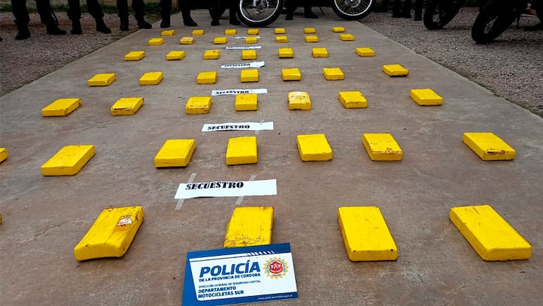La cocaína secuestrada en Córdoba.