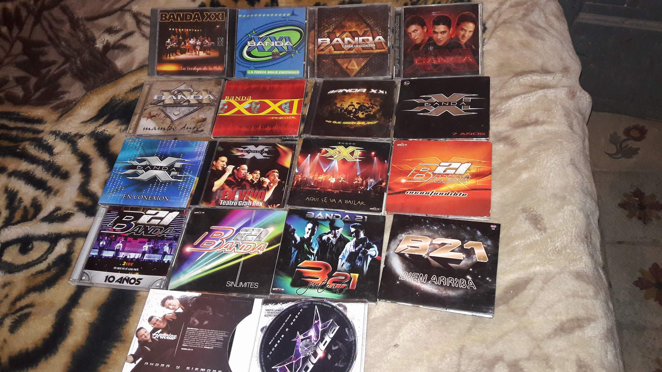 La colección de discos de Banda XXI.