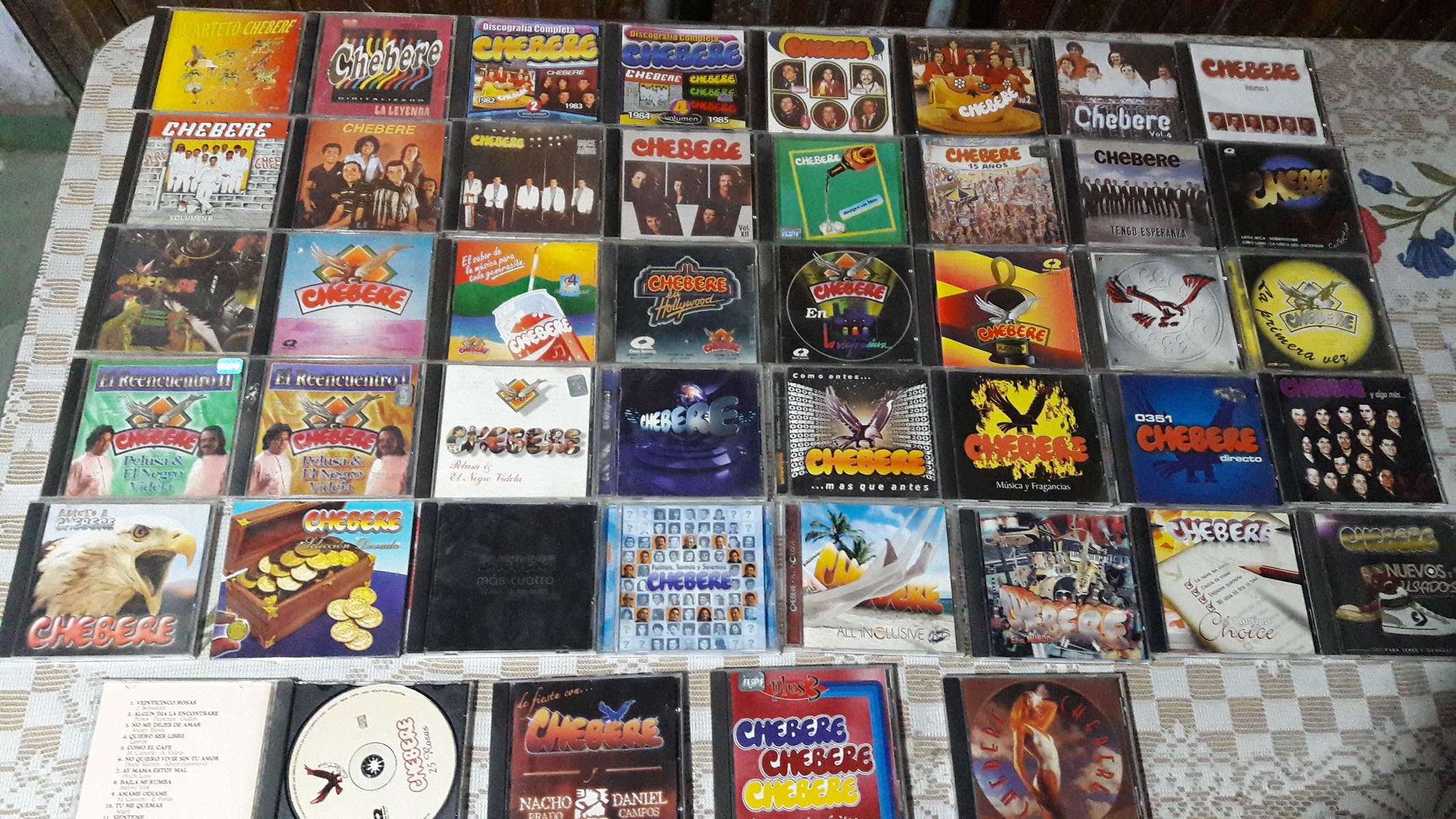 La colección de discos de Chébere.