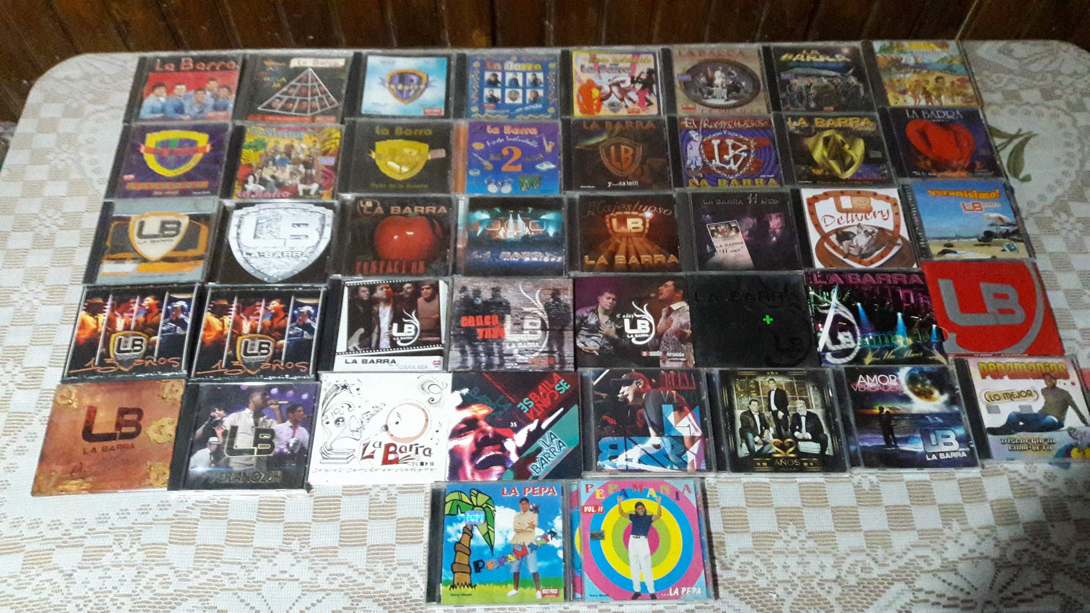 La colección de discos de La Barra.