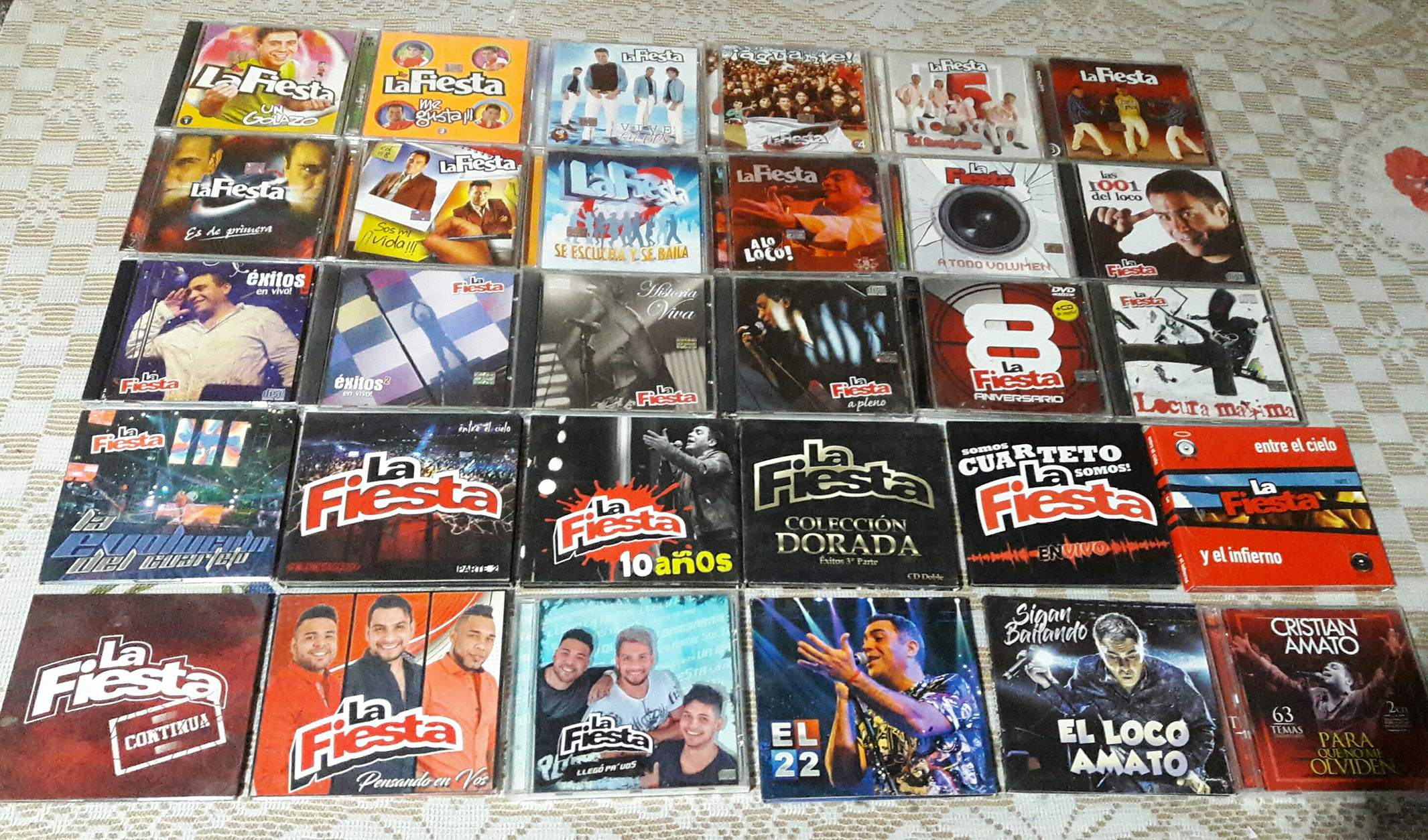 La colección de discos de La Fiesta.