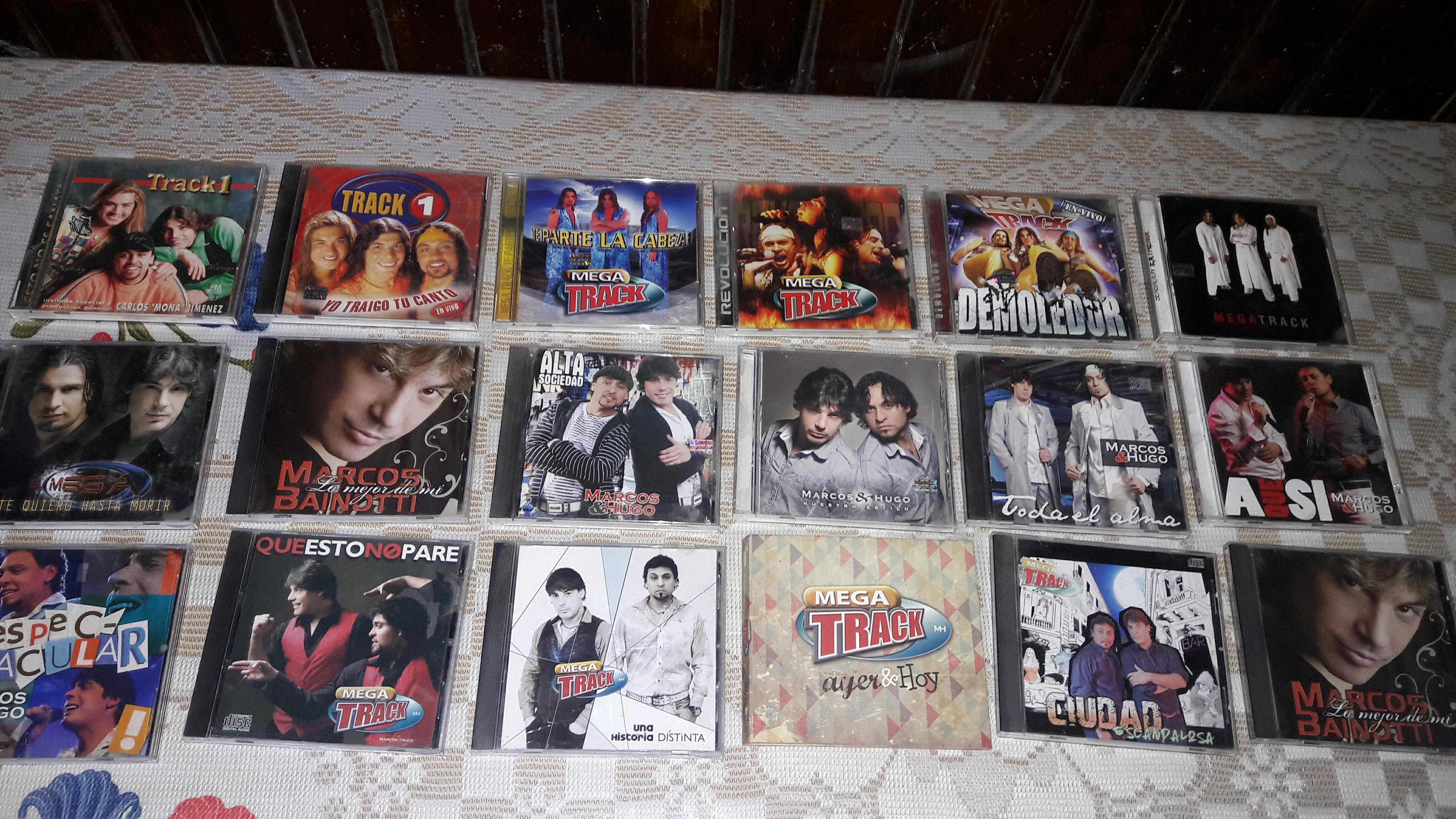 La colección de discos de Mega Track.