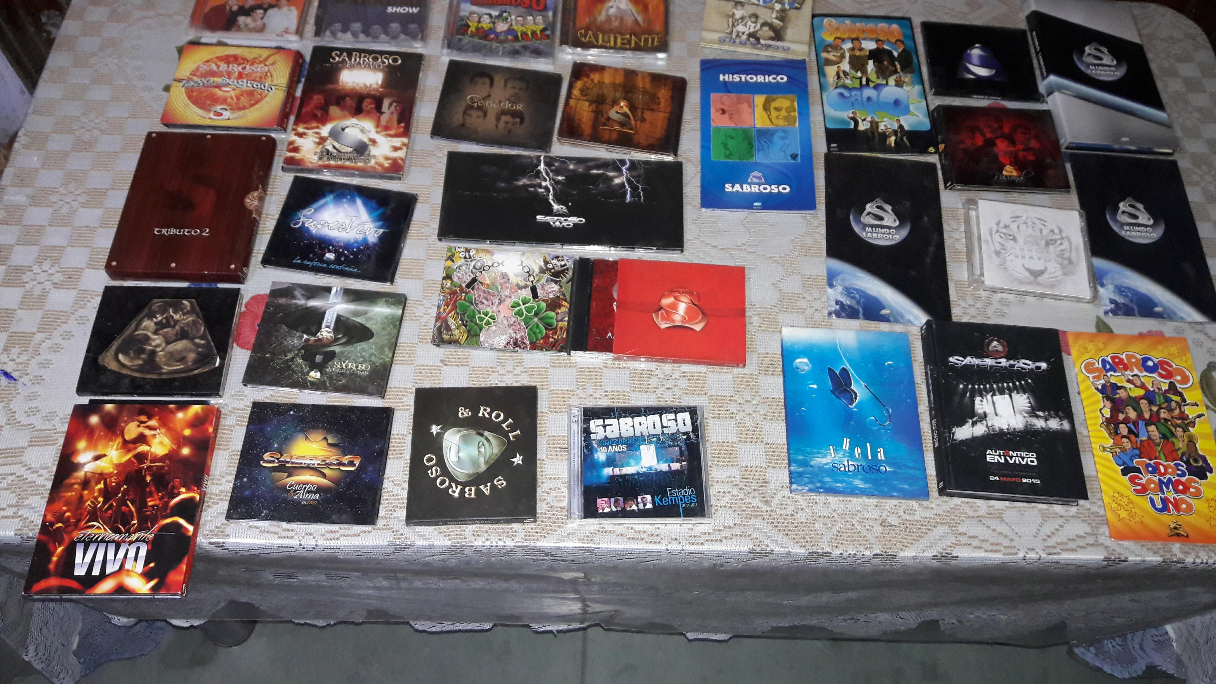 La colección de discos de Sabroso.