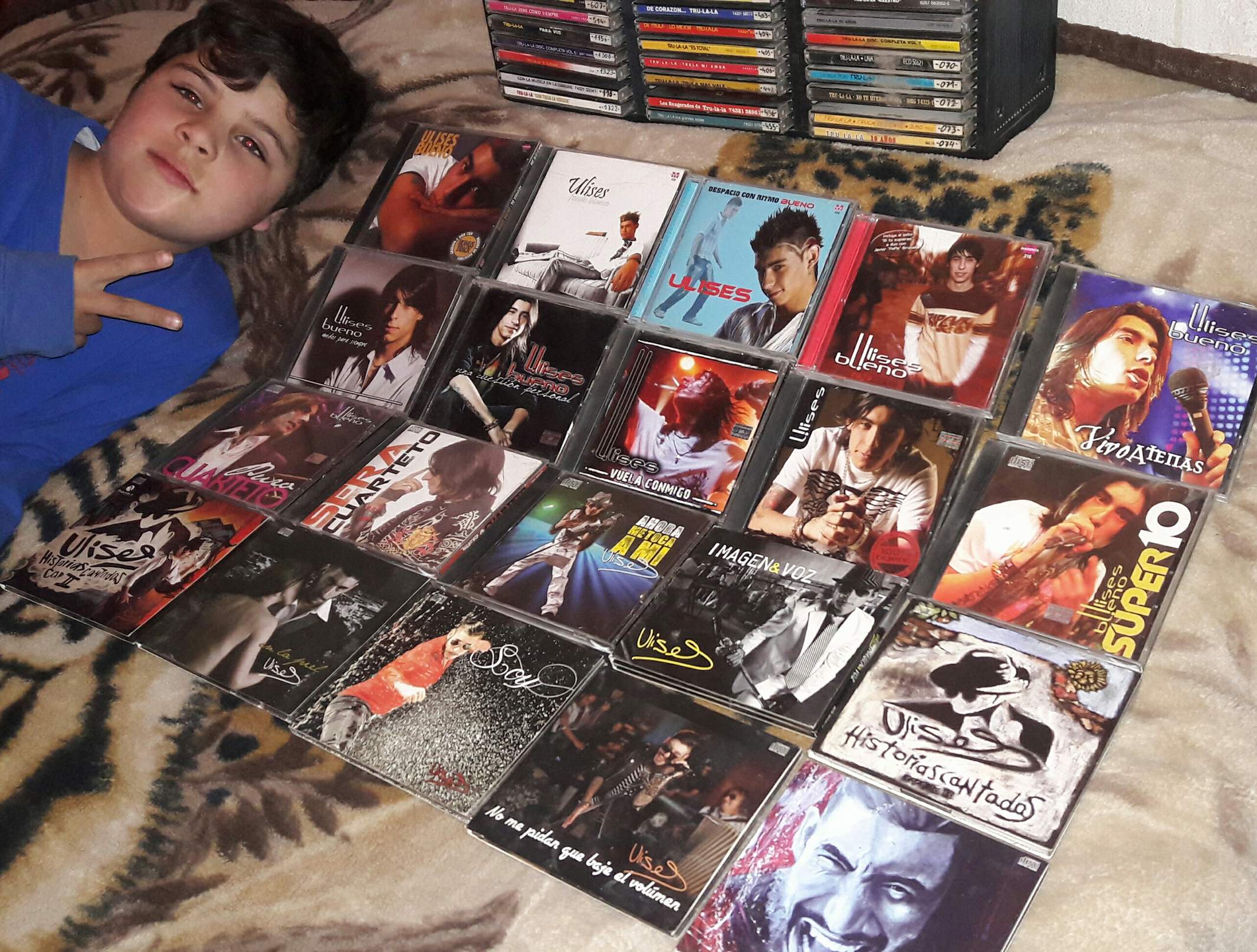 La colección de discos de Ulises Bueno.