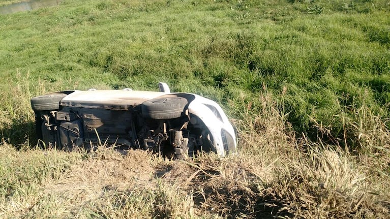 La conductora contó que escapaban de motochoros. 