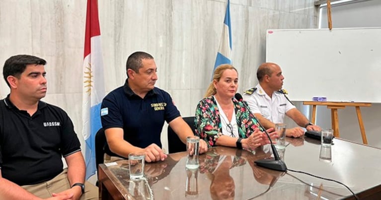 La conferencia de prensa donde comunicaron la identidad de la víctima.