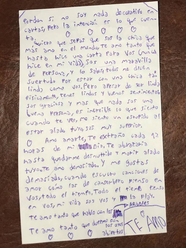 La confesión de un nene de 12 años a su novia en una carta que se volvió viral