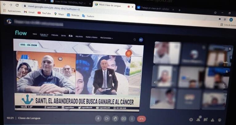 La conmovedora historia del joven abanderado que lucha contra el cáncer