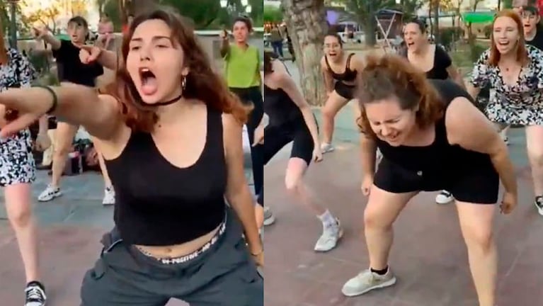 La coreografía causó polémica en las redes sociales.