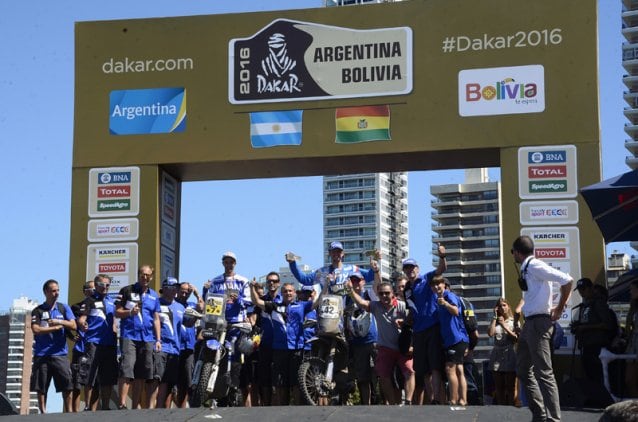 La coronación de las motos, donde el salteño Benavides fue cuarto. 