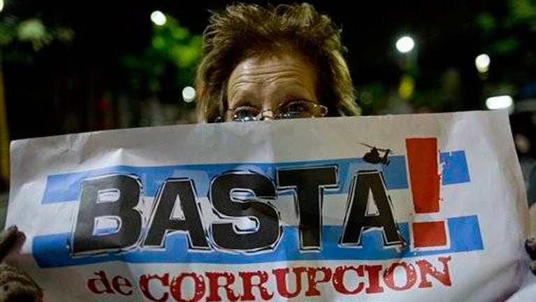 La corrupción, un flagelo de años en Argentina. 