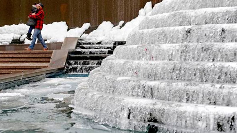 La costa este de Estados Unidos soporta temperaturas de hasta 20 grados bajo cero.