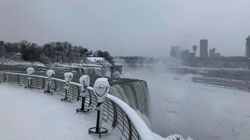 La costa este de Estados Unidos soporta temperaturas de hasta 20 grados bajo cero.