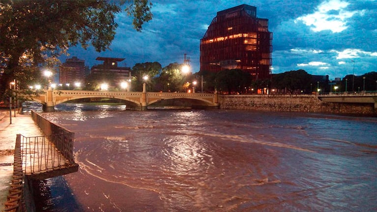 La Costanera, inundada. 