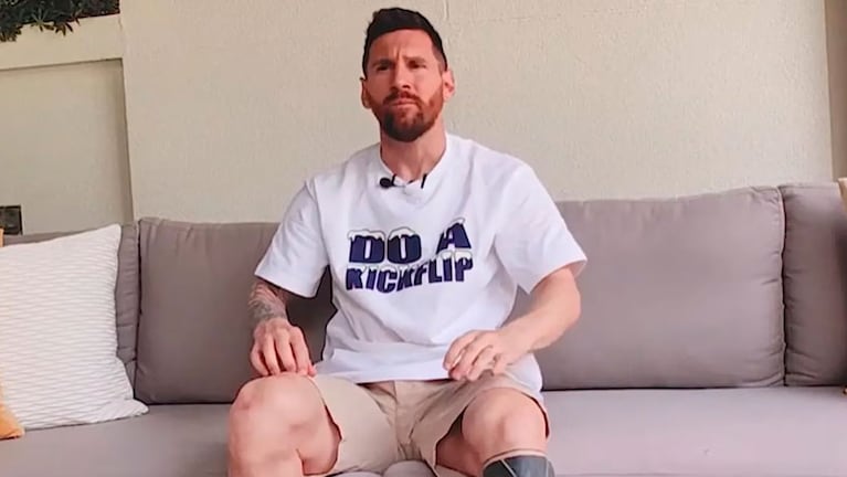 La costosa remera que usó Lionel Messi con un mensaje “oculto”