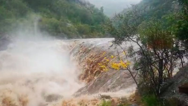 La creciente llegó a los 10 metros en el río San Antonio.