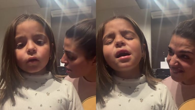 La cuartetera compartió un tierno momento con su hija.