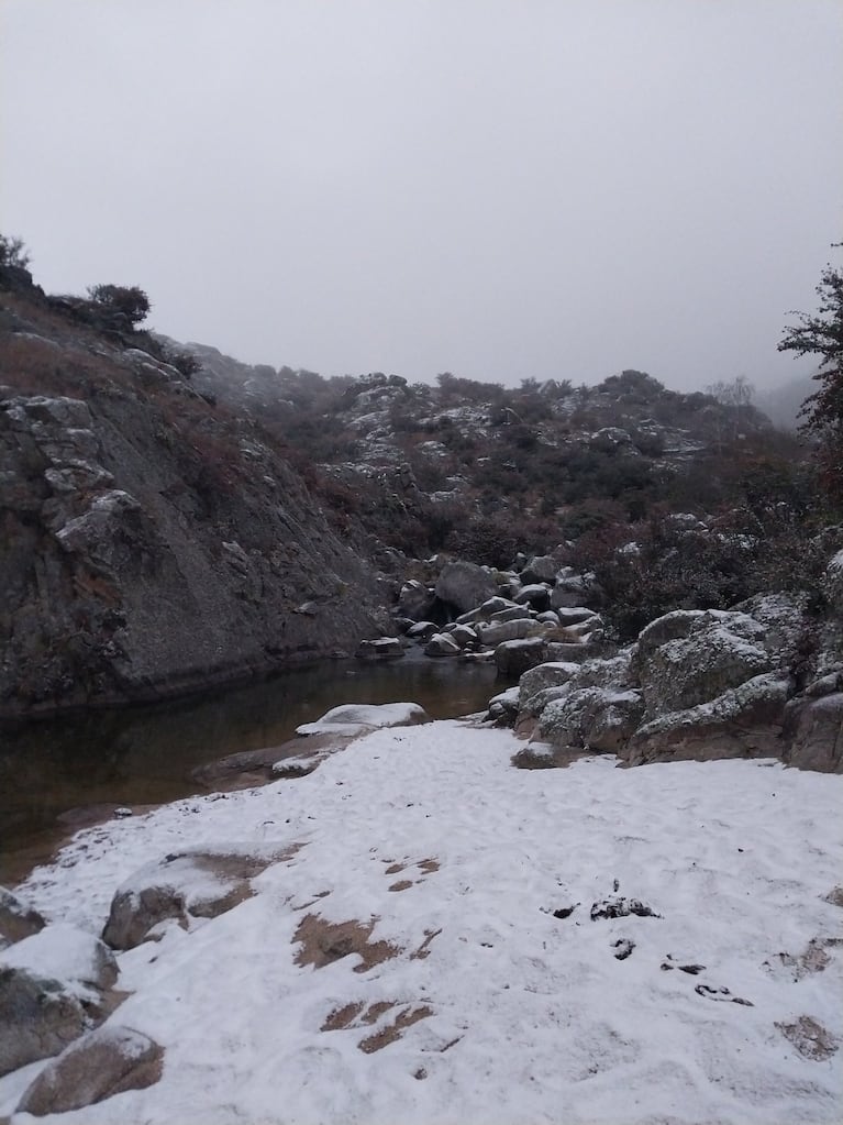 La Cumbrecita, pintada de blanco.