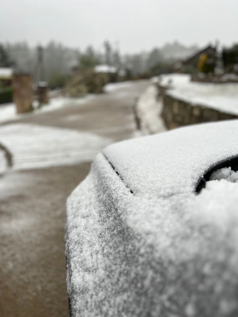La Cumbrecita recibió el 21 de septiembre cubierta de blanco.