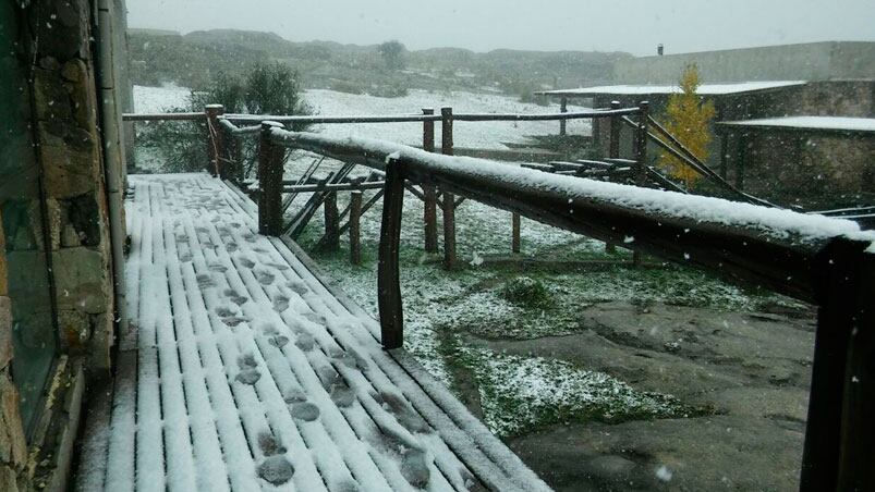 La Cumbrecita vestida de blanco por la nieve. Fotos:  Fotos: Werner Martínez / ElDoce.tv