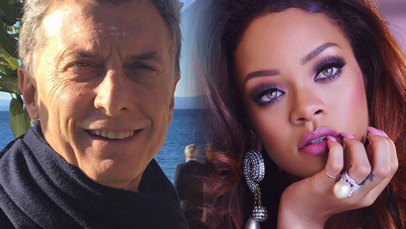 La curiosa pregunta de Rihanna a Macri.